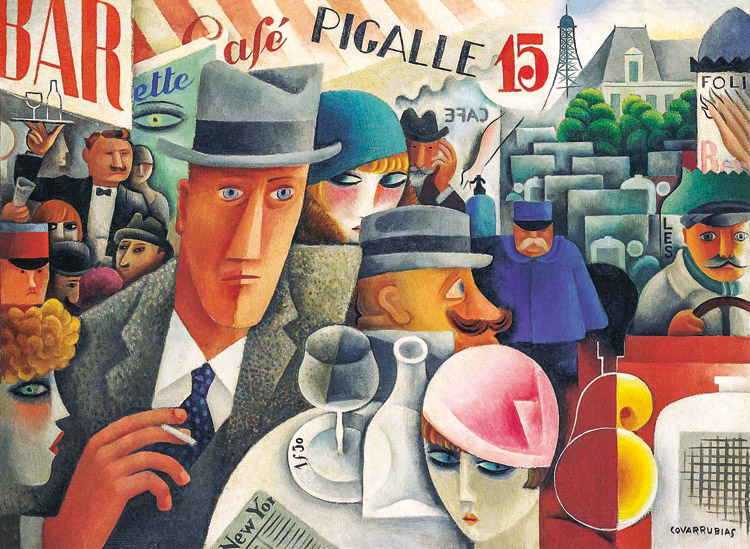 Miguel Covarrubias. George Gershwin, An American in Paris, 1929